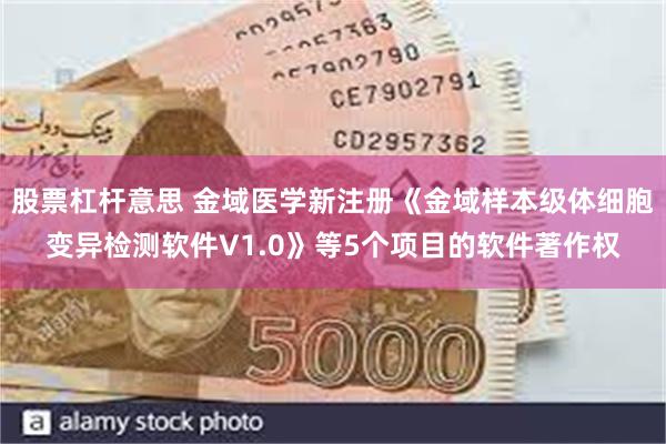 股票杠杆意思 金域医学新注册《金域样本级体细胞变异检测软件V1.0》等5个项目的软件著作权